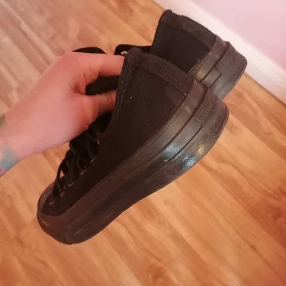 ***SOLD Chuck Taylor Converse Monochrome black Size 8 Women - Picture 4 of 4